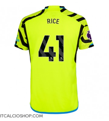 Arsenal Declan Rice #41 Seconda Maglia 2023-24 Manica Corta